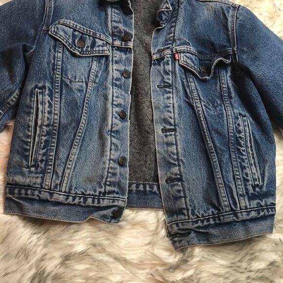 Vintage 80s Levi's Mens Blue Denim Jean Trucker Jacket 70506 Made In The USA - Picture 13 of 16